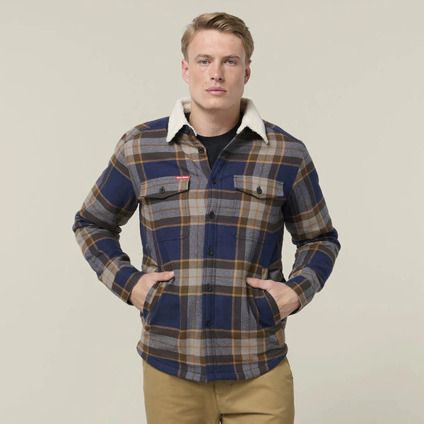 Hard Yakka Men's Heritage Trucker Sherpa Jacket - Woodlands