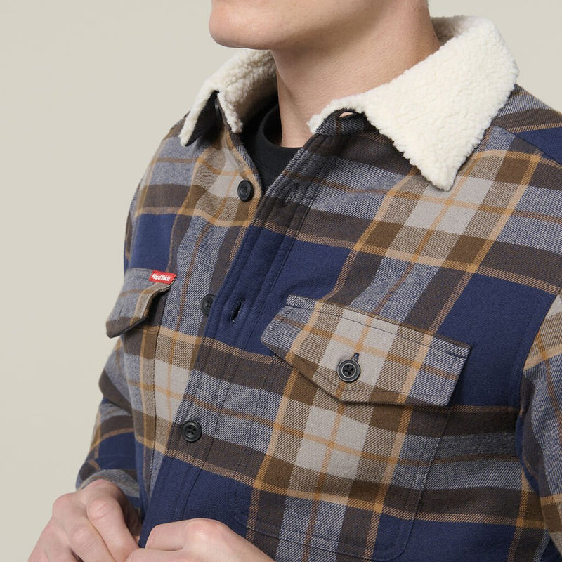 Hard Yakka Men's Heritage Trucker Sherpa Jacket - Woodlands