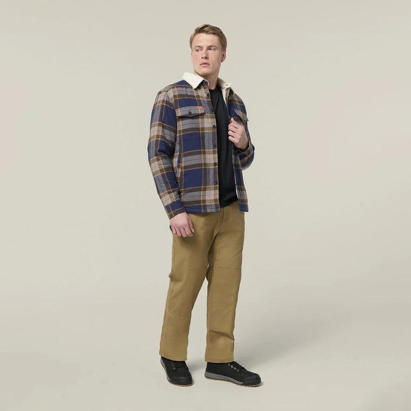 Hard Yakka Men's Heritage Trucker Sherpa Jacket - Woodlands