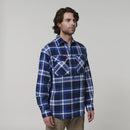 Hard Yakka Long Sleeve Flannelette Shirt - Blue Check