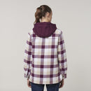 Hard Yakka Women's Quilted Shacket - Potent Purple