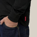 Hard Yakka Heritage Long Sleeve Tee with Hood - Black