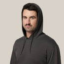 Hard Yakka Heritage Long Sleeve Tee With Hood - Charcoal
