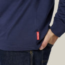 Hard Yakka Heritage Long Sleeve Tee with Hood - Navy