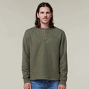 Hard Yakka Men's Sherpa Henley Jumper - Beetle
