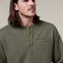 Hard Yakka Men's Sherpa Henley Jumper - Beetle