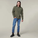Hard Yakka Men's Sherpa Henley Jumper - Beetle