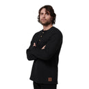 Hard Yakka Men's Sherpa Henley Jumper - Black