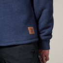 Hard Yakka Men's Sherpa Henley Jumper - Indigo