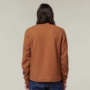 Hard Yakka Men's Sherpa Henley Jumper - Walnut