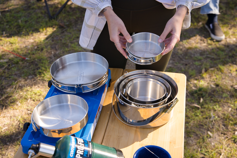 Campfire Stainless Streel Pot Set - 6 Pieces