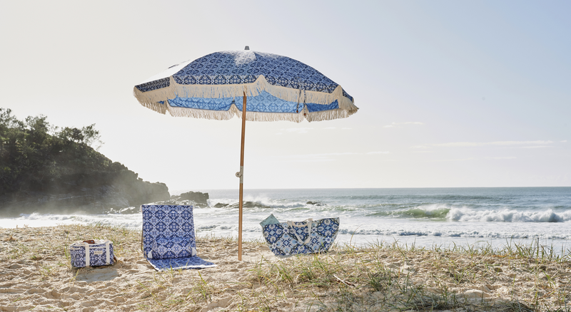 OZtrail Beach Mat Chair - Bells Beach Blue