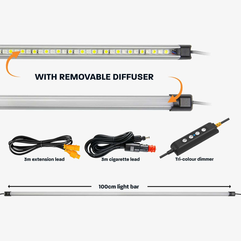 HardKorr Lighting LED Light Bar Kit 100cm