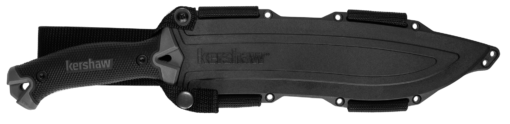 Kershaw 10" Camp Fixed Blade Knife with Sheath - Black (KS1077)