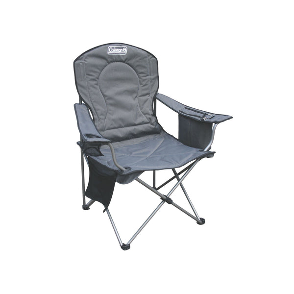 Coleman Deluxe Cooler Quad Chair - Grey