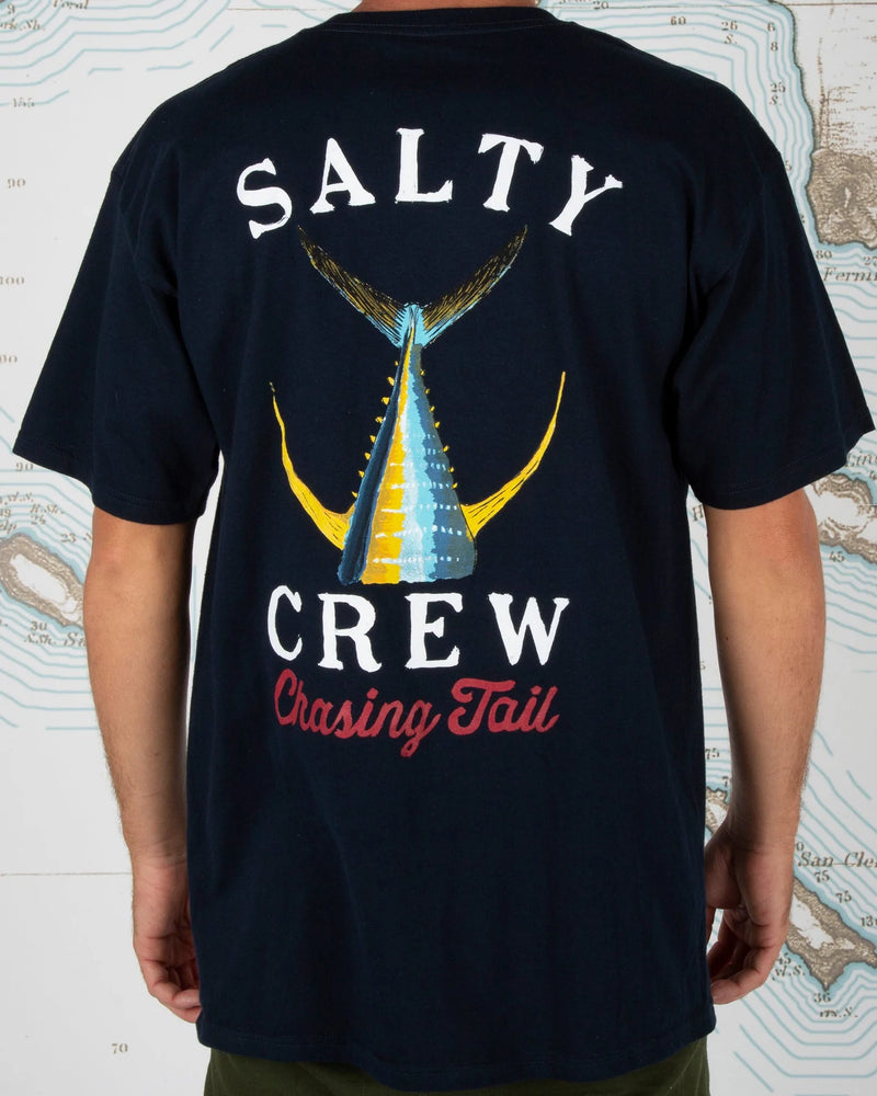 Salty Crew Tailed Short Sleeve Tee - Navy (Medium Only)
