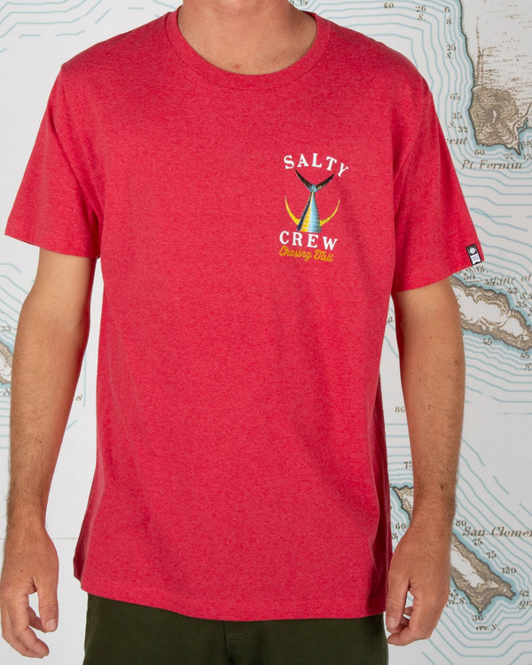 Salty Crew Tailed Short Sleeve Tee - Red Heather
