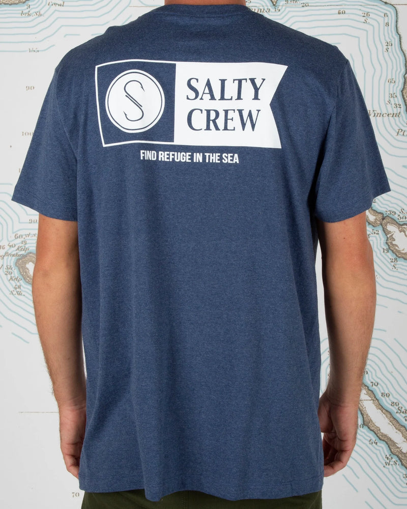 Salty Crew Alpha Short Sleeve Tee - Navy Heather