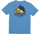 Salty Crew Gone Sailin Boys Shirt Sleeve Tee - Marine Blue