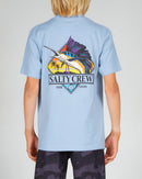 Salty Crew Gone Sailin Boys Shirt Sleeve Tee - Marine Blue