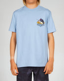 Salty Crew Gone Sailin Boys Shirt Sleeve Tee - Marine Blue