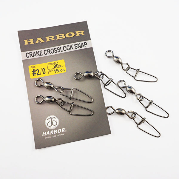 Harbor Crane Swivel With Crosslock Snap Size 4 Bulk