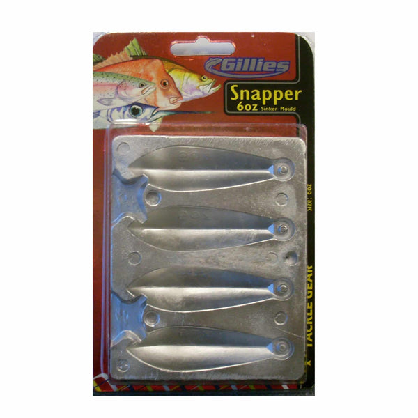 Gillies Snapper Sinker Mould Large Combo