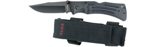 Ka-Bar Mule Heavy-Duty Folder 3.875″ Plain Clip Point Blade Zytel Handles - Black (KB3050)