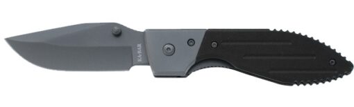 Ka-Bar Warthog Folder III 3.125″ Drop Point Combo Blade G10 Handles - Black (KB3072)