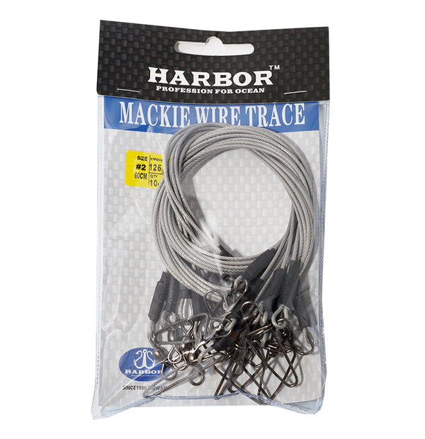 Harbor Mackie Wire Trace Rig 110lb 5pce