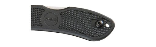 Ka-Bar Dozier Folding Hunter 3″ Satin Plain Blade Knife - Black Zytel Handle (KB4062)