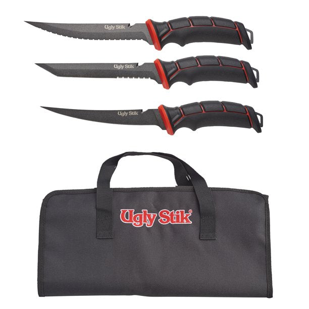 Uglystik Fillet Knife Gift Set with Bag (3 Pieces)