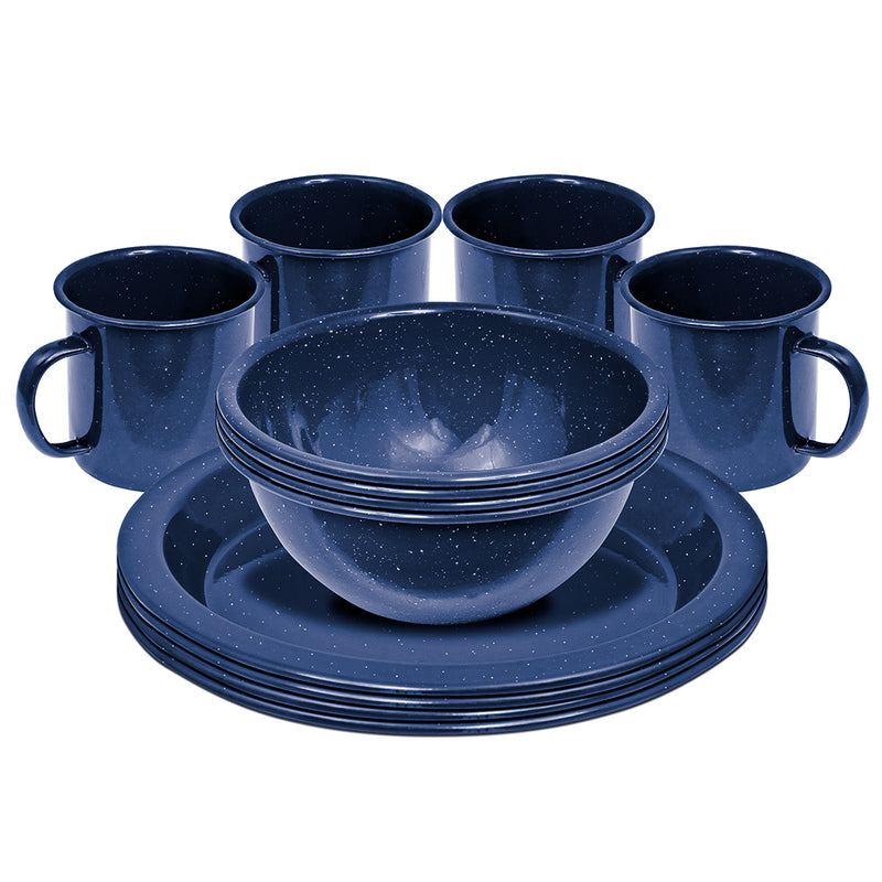 Campfire 12 Piece Enamel Dinner Set