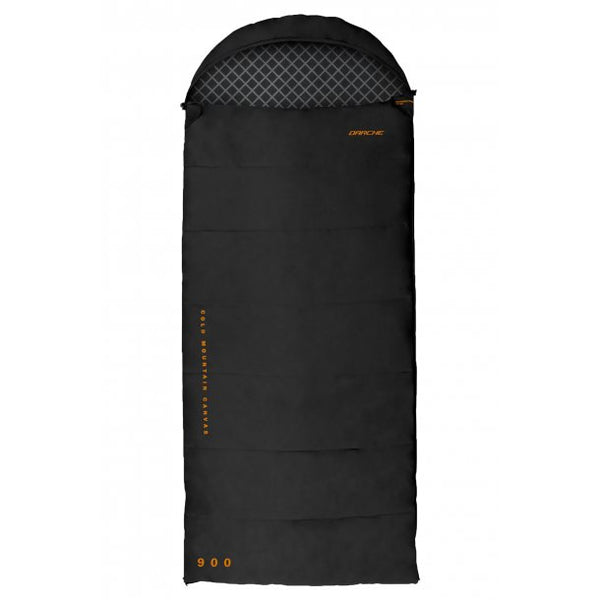 Darche Cold Mountain Canvas Sleeping Bag (900mm Wide) - Black