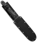 Ka-Bar John Ek Commando, Ek Model 5 Fixed 6.875″ Bowie Blade GFN Handles Celcon Sheath - Black (KBEK45)