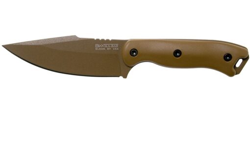 Ka-Bar Becker Harpoon Point Fixed Blade Knife 4.56″ Zytel Handles Polymer Sheath - Tan (KBBK18)