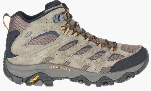 Merrell Men's Moab 3 Mid (Gore-Tex) Waterproof Hiking Boot - Walnut