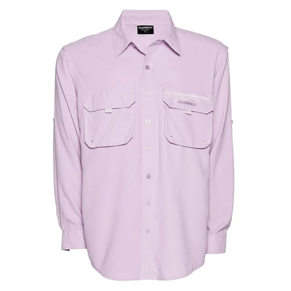 Shimano Vented Long Sleeve Ladies Shirt Lilac - Size 14