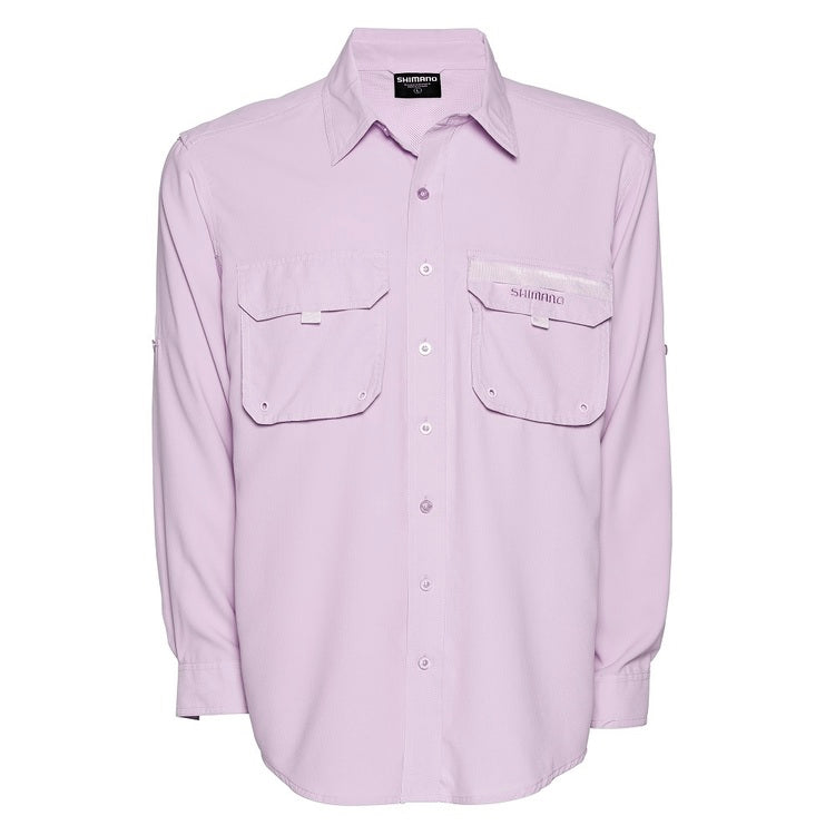 Shimano Vented Long Sleeve Ladies Shirt Lilac - Size 16