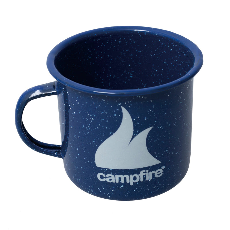 Campfire Enamel Mug (9cm) - Navy