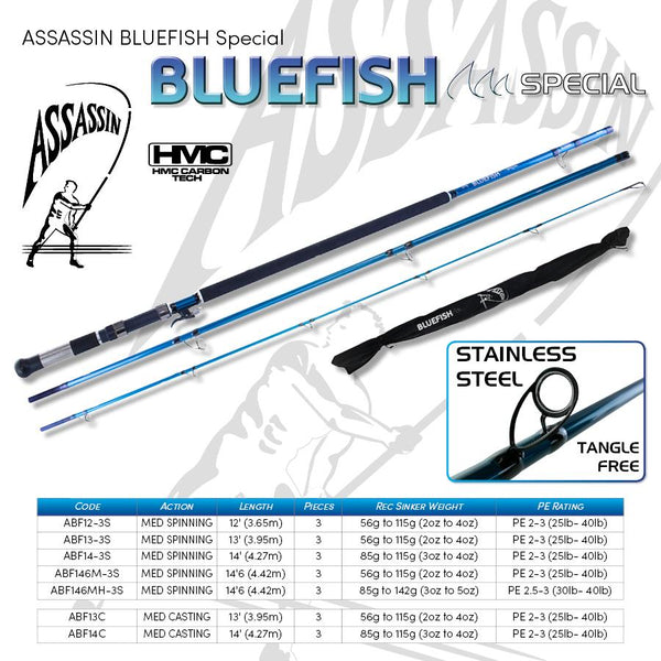 Assassin Bluefish Rod 14ft Overhead Cast Medium 3-4oz