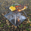 Wildtrak Frontier 360 Stainless Steel Folding BBQ Firepit with Carry Bag