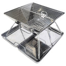 Wildtrak Frontier 360 Stainless Steel Folding BBQ Firepit with Carry Bag