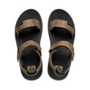 Reef Men's Fanning Baja Leather Sandal - Black/Brown