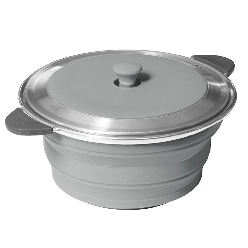 Companion 2.6L Pop Up Stock Pot with Lid - Grey
