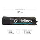 Helinox Cot One Convertible Stretcher Bed - Black/Blue