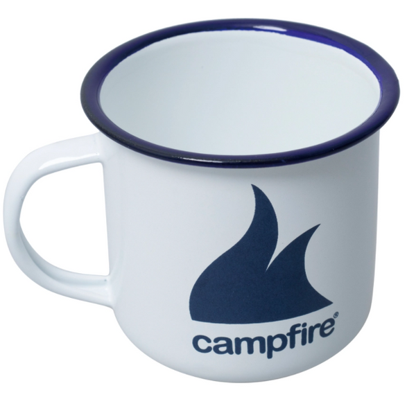 Campfire Enamel Mug (9cm) - White