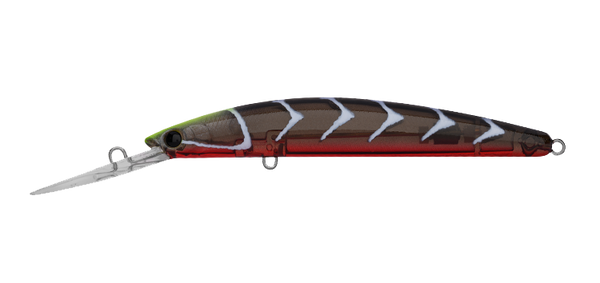 Daiwa Double Clutch 95 Lure Ghost Black Red Suji