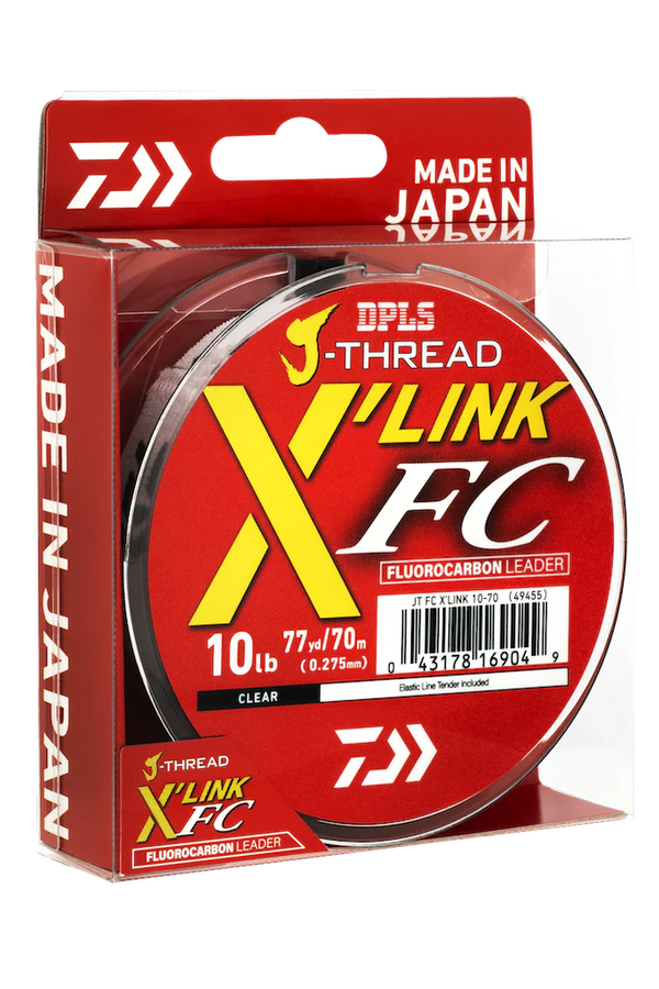 Daiwa J-Thread X-Link Fluorocarbon Leader 12lb 70m