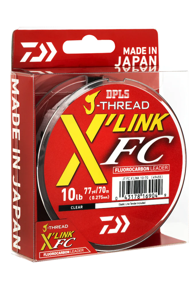 Daiwa J-Thread X-Link Fluorocarbon Leader 12lb 70m